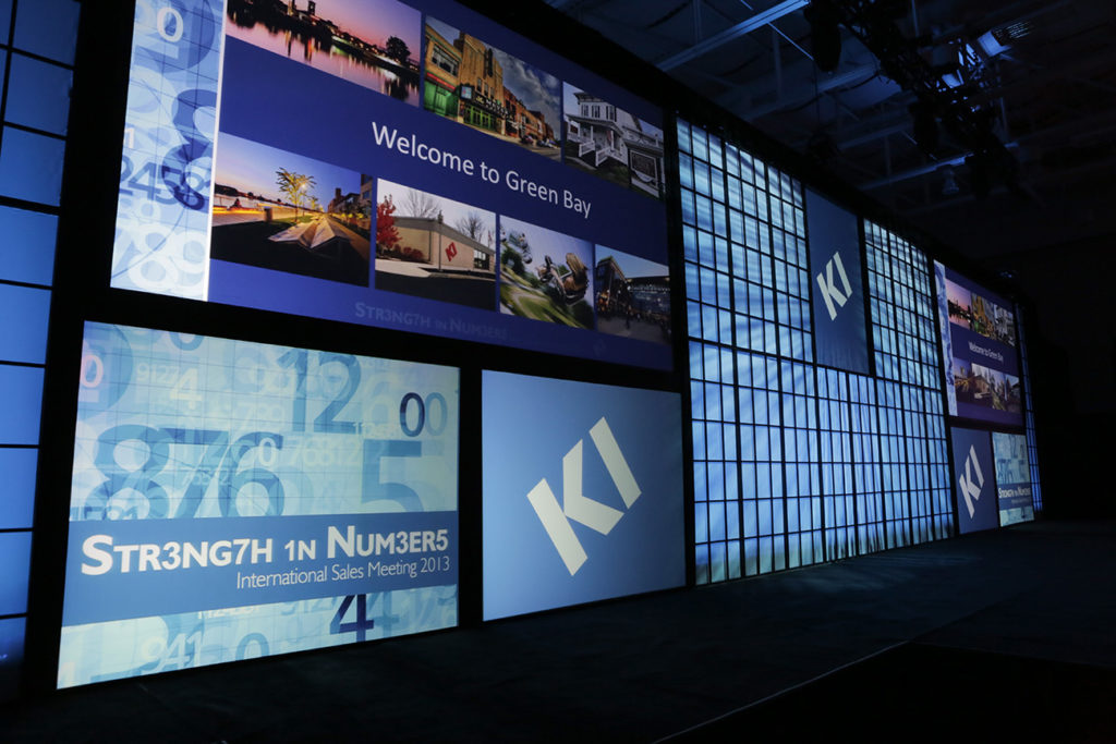 Large multi-screen display
