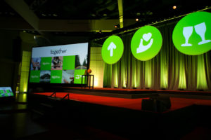 Multi-screen graphics display green