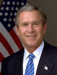 A headshot of George W Bush, former president and keynote speaker at a recent event produced by Sri-Marq.