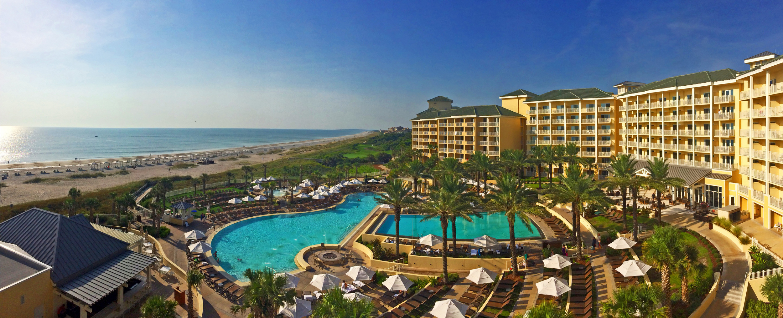 A drone shot of the Omni Amelia Island Plantation Resort in Florida, the site of a recent Tri-Marq event.