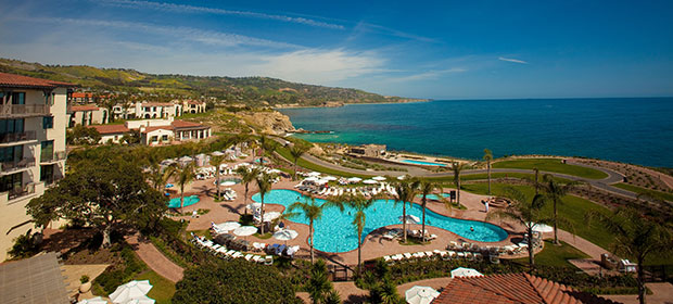 An aerial shot of the Terranea Resort, the site of a recent Tri-Marq event.